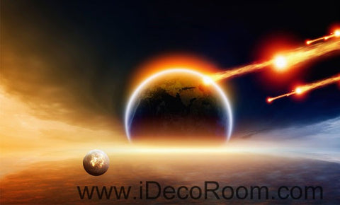 Image of Planet Outer Space Comet 00061 Ceiling Wall Mural Wall paper Decal Wall Art Print Decor Kids wallpaper