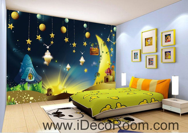 Galaxy Stars Night Sky 00075 Ceiling Wall Mural Wall paper Decal Wall Art  Print Decor Kids wallpaper