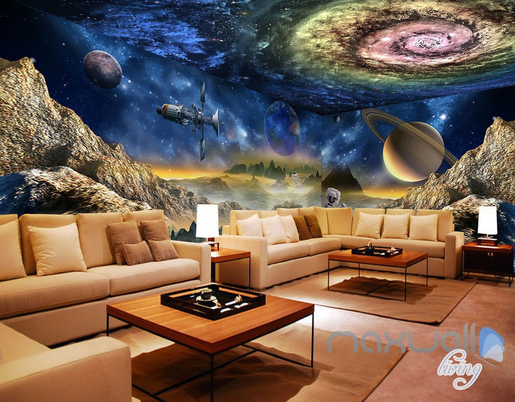 Wholesale high quality wallpaper cosmos wallpaper Ceiling galaxy universe  nebula stars living room TV background wallpaper From malibabacom
