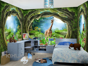 3D Wonder Land Hole View Wall Murals Wallpaper Paper Art Print Decor IDCQW-000372