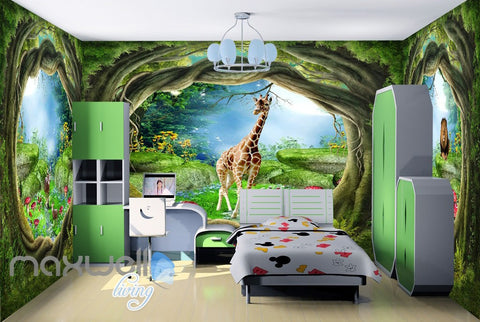 Image of 3D Wonder Land Hole View Wall Murals Wallpaper Paper Art Print Decor IDCQW-000372