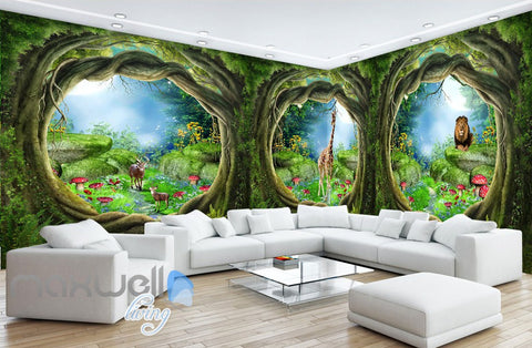 Image of 3D Wonder Land Hole View Wall Murals Wallpaper Paper Art Print Decor IDCQW-000372