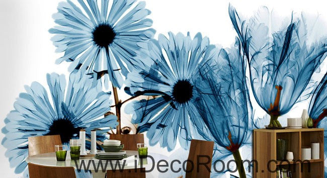 3D Daisy Flowers Modern 5D Wall Paper Mural Art Print Business Office –  IDecoRoom