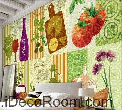 Fresh Fruit Kitchen Wallpaper Wall Mural