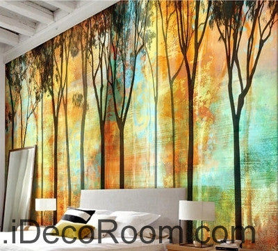 painted wall designs trees