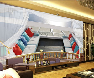 3D sightseeing balcony Wallpaper IDCWP-DZ-000026