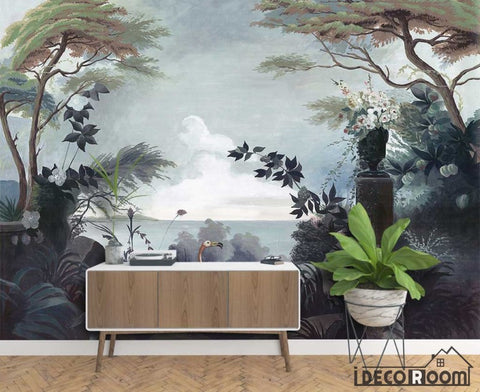 Image of European  retro retro garden rainforest wallpaper wall murals IDCWP-HL-000004