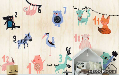 Image of Nordic Cartoon Animal 12 Digital Theme wallpaper wall murals IDCWP-HL-000179