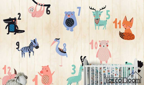 Image of Nordic Cartoon Animal 12 Digital Theme wallpaper wall murals IDCWP-HL-000179