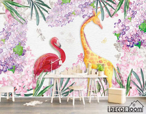 Nordic  whisper flowers children's bedroom wallpaper wall murals IDCWP-HL-000277