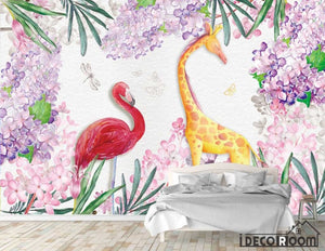 Nordic  whisper flowers children's bedroom wallpaper wall murals IDCWP-HL-000277