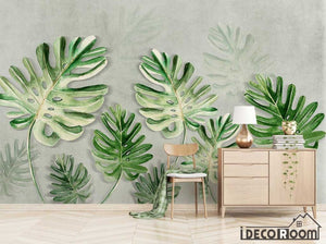 Nordic plant leaves turtle leaves wallpaper wall murals IDCWP-HL-000360