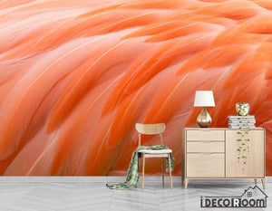 Nordic  flame flamingo feather decorative wallpaper wall murals IDCWP-HL-000414