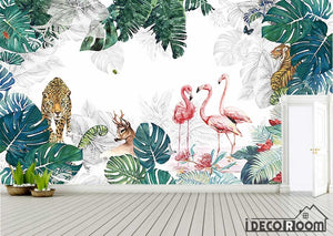 Nordic plant animal park long theme wallpaper wall murals IDCWP-HL-000444