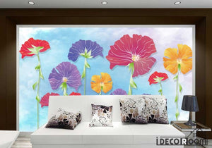 Modern minimalist watercolor flowers wallpaper wall murals IDCWP-HL-000539