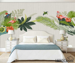 Nordic  Tropical Rainforest Flamingo wallpaper wall murals IDCWP-HL-000562