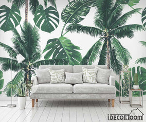 Vector coconut rainforest wallpaper wall murals IDCWP-HL-000618