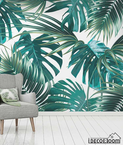 Image of Tropical plant rainforest wallpaper wall murals IDCWP-HL-000624