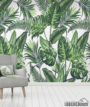 Plant foliage tropical rainforest wallpaper wall murals IDCWP-HL-000627