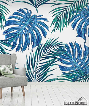 Tropical leaves rainforest wallpaper wall murals IDCWP-HL-000633