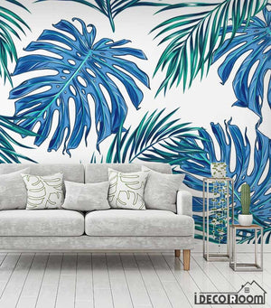 Tropical leaves rainforest wallpaper wall murals IDCWP-HL-000633