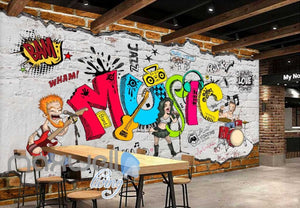 Animated Band Music Cartoon Comic Art Wall Murals Wallpaper Decals Prints Decor IDCWP-JB-000079