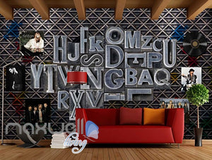 Metal Letter Layout Music Bands Design Art Wall Murals Wallpaper Decals Prints Decor IDCWP-JB-000098