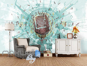 Music Mic Notes Explosion Poster Art Wall Murals Wallpaper Decals Prints Decor IDCWP-JB-000106