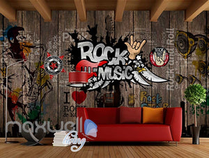 Rock Music Sticker Wall  Art Wall Murals Wallpaper Decals Prints Decor IDCWP-JB-000110