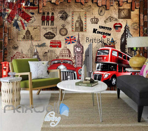 London England United Kingdom Display Red Art Wall Murals Wallpaper Decals Prints Decor IDCWP-JB-000119