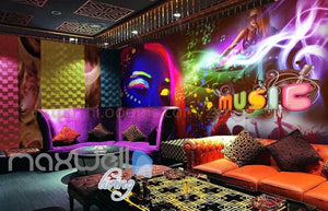 Neon Colour Music Rave  Art Wall Murals Wallpaper Decals Prints Decor IDCWP-JB-000150