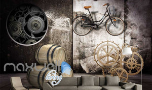 Barrel Bike Display Collection Art Wall Murals Wallpaper Decals Prints Decor IDCWP-JB-000161