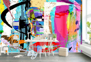 Paint Colour Splash Design Art Wall Murals Wallpaper Decals Prints Decor IDCWP-JB-000163