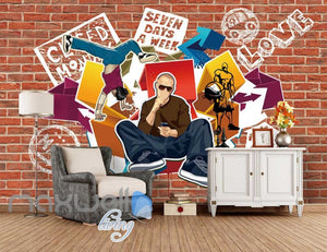 Music Hip Hop Wall Graffiti Art Wall Murals Wallpaper Decals Prints Decor IDCWP-JB-000197