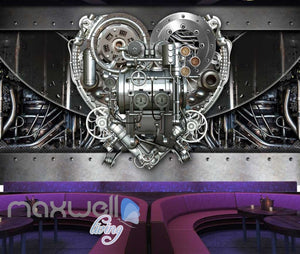 Industrial Fabric Machine Heart Shape Art Wall Murals Wallpaper Decals Prints Decor IDCWP-JB-000220