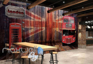 3D Wall Mural Wallpaper Telephone Booth Bus Board Backdrop Wallpaper  Art Wall Murals Wallpaper Decals Prints Decor IDCWP-JB-000259