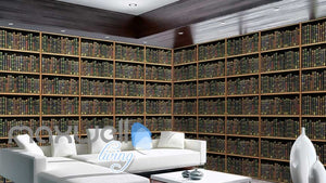 Library Shelves Art Wall Murals Wallpaper Decals Prints Decor IDCWP-JB-000261