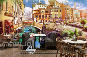 Venice Italy Graphic Art Design Wallpaper Art Wall Murals Wallpaper Decals Prints Decor IDCWP-JB-000279