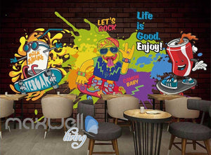 Graphic Art Design Poster Of Graffiti Drawing Art Wall Murals Wallpaper Decals Prints Decor IDCWP-JB-000284