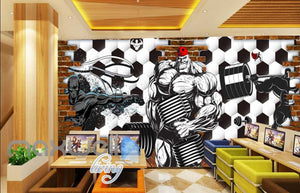 3d wallpaper graphic desing for a gym Art Wall Murals Wallpaper Decals Prints Decor IDCWP-JB-000471