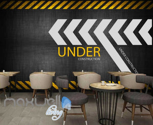 wallpaper graphic design of under construction sign Art Wall Murals Wallpaper Decals Prints Decor IDCWP-JB-000489