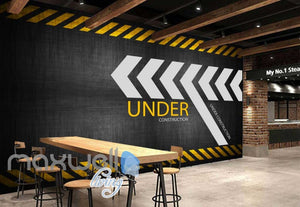 wallpaper graphic design of under construction sign Art Wall Murals Wallpaper Decals Prints Decor IDCWP-JB-000489