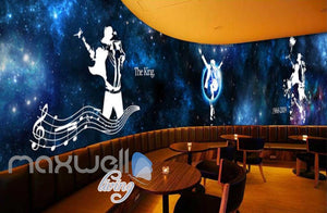 Michael Jackson The King Over A Stellar Sky Art Wall Murals Wallpaper Decals Prints Decor IDCWP-JB-000677