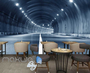 3D Highway Tunnel Art Wall Murals Wallpaper Decals Prints Decor IDCWP-JB-000766