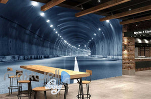 3D Highway Tunnel Art Wall Murals Wallpaper Decals Prints Decor IDCWP-JB-000766