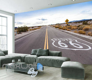 Landscape Of Open Road Art Wall Murals Wallpaper Decals Prints Decor IDCWP-JB-000834