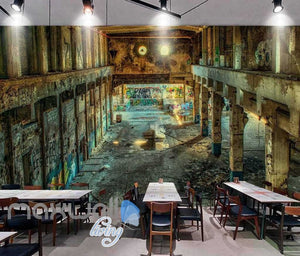 Photograph Abandoned Building Art Wall Murals Wallpaper Decals Prints Decor IDCWP-JB-000835