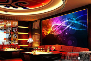 Colorful Circle Pattern Ktv Club Art Wall Murals Wallpaper Decals Prints Decor IDCWP-JB-000879