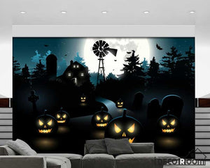 Graphic Design Halloween Theme Art Wall Murals Wallpaper Decals Prints Decor IDCWP-JB-000882