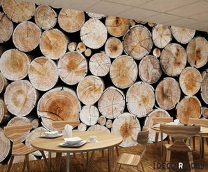 Pile Of Wood Poster Restaurant Art Wall Murals Wallpaper Decals Prints Decor IDCWP-JB-001114